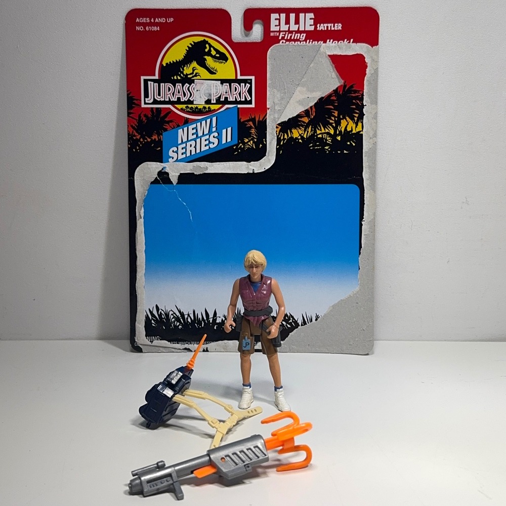Kenner Jurassic Park Ellie Sattler Action Figure SERIES II NO DINO w/ Cardback